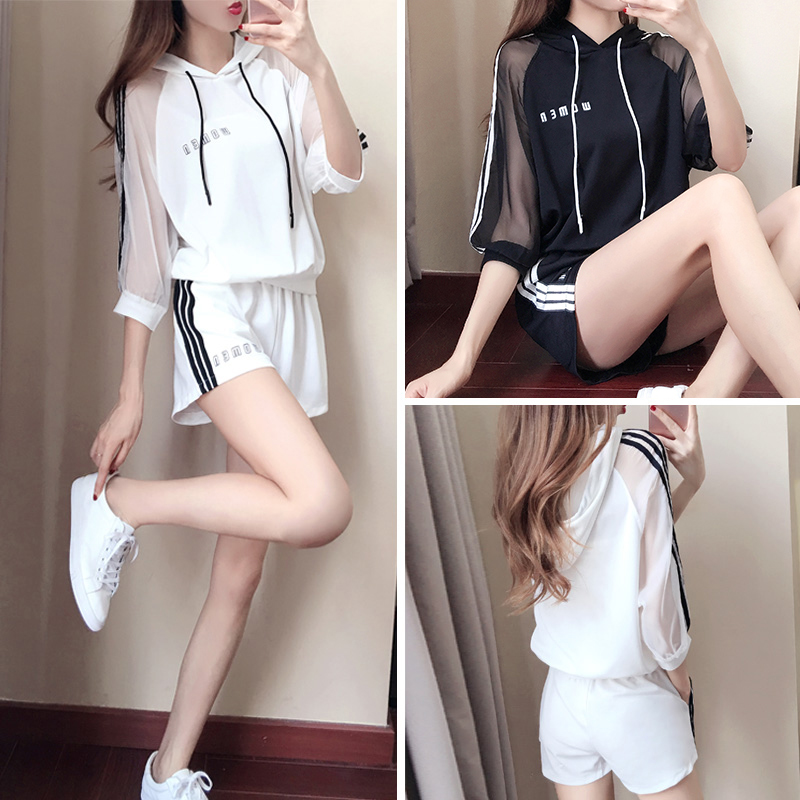 Big size dress Summer wear mm2017 new pattern suit Fat sister Show thin shorts fashion Two piece setin the Women's clothing/Boutique , Large size women category - from Buy2taobao.com to provide professional Taobao agent buy service