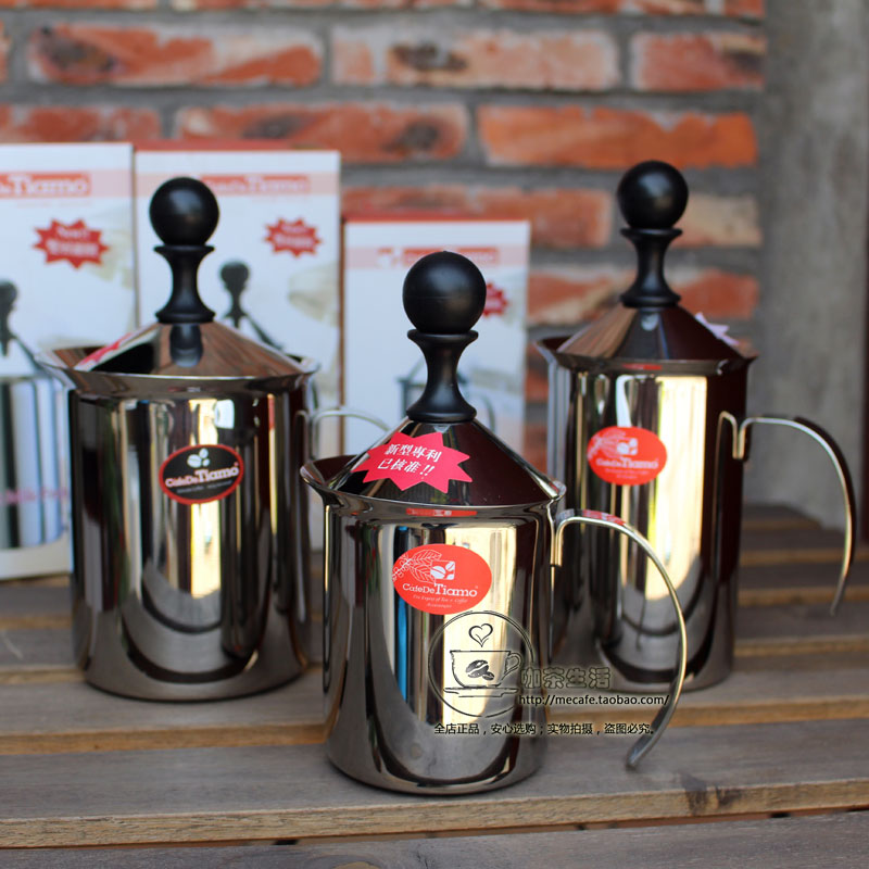 Tiamo Double stainless steel Beat milk Foam maker Manual coffee Foamer Fancy Coffee HA1529in the Tableware , Coffee , Beat milk category - from Buy2taobao.com to provide professional Taobao agent buy service