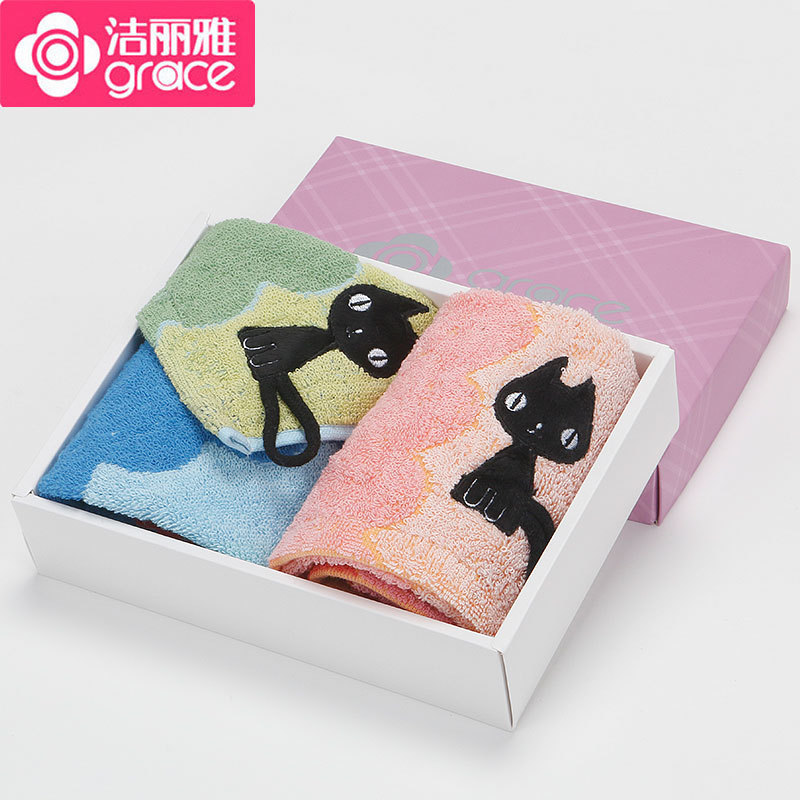 Jieliya towel 8525 pure cotton men and women household Wash one's face towel kitten Hooks lovely Like a breath of fresh airin the Home Daily , Towel/Bath towel/Bathrobes , Towel/Handkerchief category - from Buy2taobao.com to provide professional Taobao agent buy service