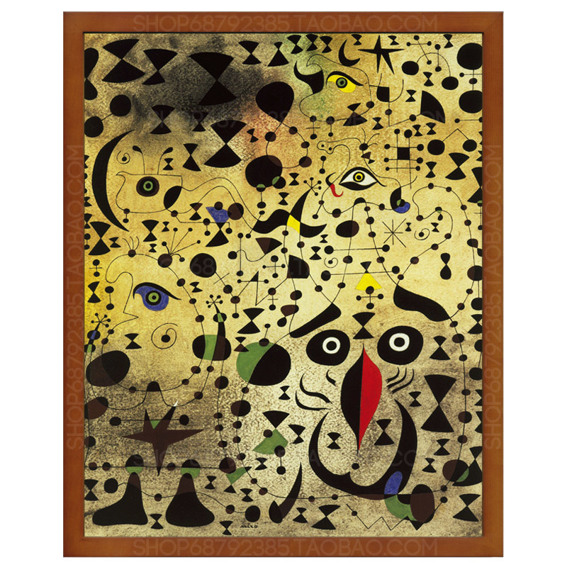 胡安米罗joan miró joan miro抽象装饰画西班牙画家