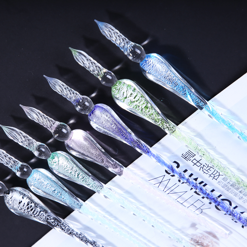 Glass pen suit Dip pen Ink starry sky Gradient color Starry sky Red pen Trill Same item Crystal Penin the Electronic Dictionary/Electronic paper book/Stationery , Pens/Writing Tools , Other features pen category - from Buy2taobao.com to provide professional Taobao agent buy service