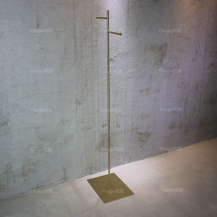 couture to ground Are linked Brushed stainless steel solid Steel bars Clothes hanger Floor type display Are linked Display rackin the Business/Office Furniture , Clothing store furniture , Clothing display category - from Buy2taobao.com to provide professional Taobao agent buy service