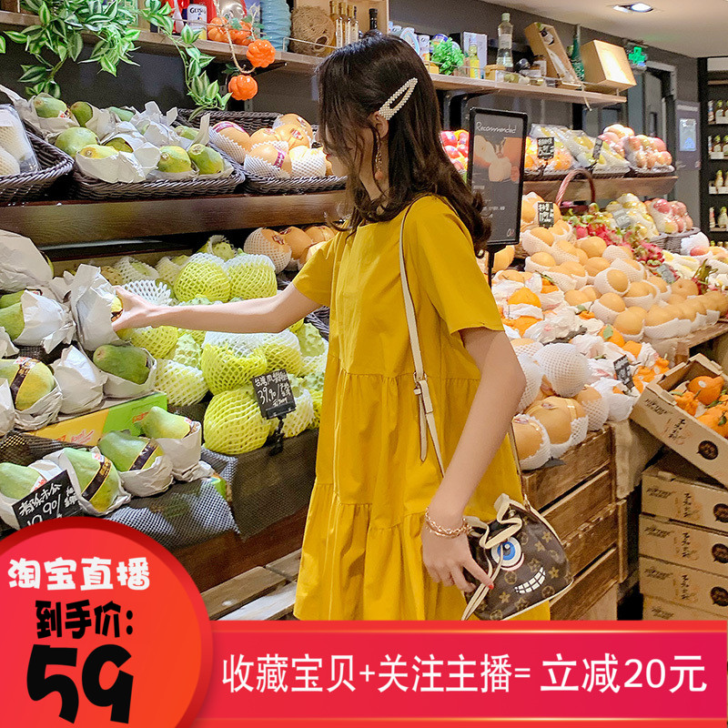 孕妇夏装2019韩版新品复古度假超仙法国小众复古娃娃裙孕妇连衣裙|ruв категории Всё для беременных и кормящих, материнство, платье - от Buy2taobao.com для оказания профессиональной услуги покупки агента Taobao