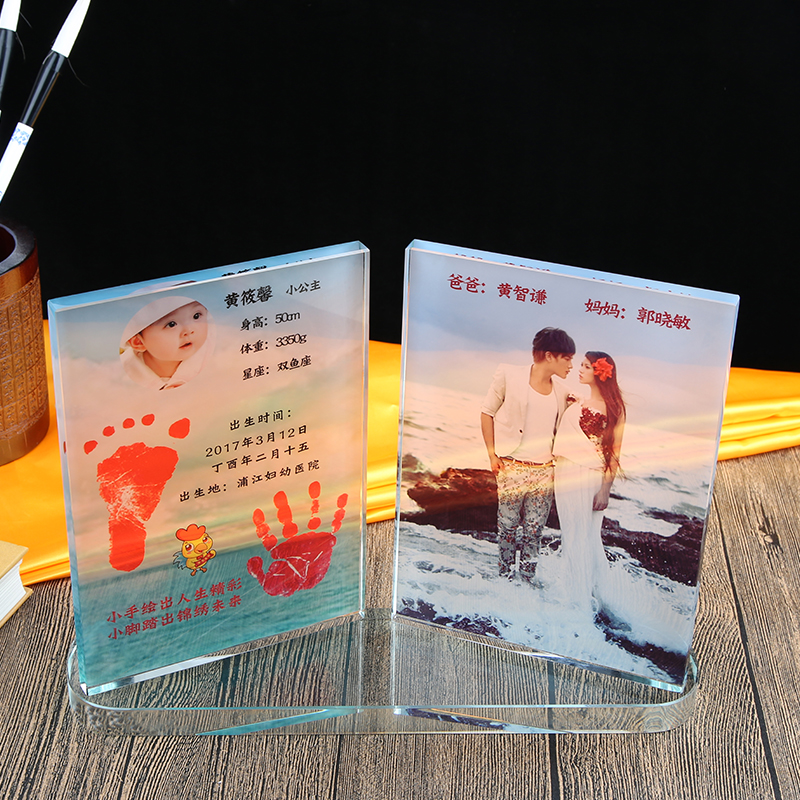 newborn Infants crystal Hand and foot inkpad full moon One hundred days The age of Brothers inkpad Lanugo customized Anniversary giftin the Toy/Childs/Puzzle/Building block/Model , Baby Souvenirs/Personalized Products , Hand footprints category - from Buy2taobao.com to provide professional Taobao agent buy service