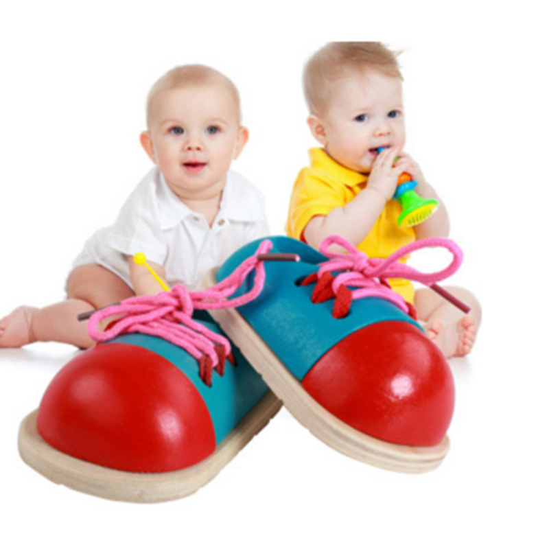 木制玩具 儿童宝宝学系鞋带游戏小号木质制鞋子玩具|msdalam kategori Toy/bayi/teka-teki/blok bangunan/model, Pembelajaran awal/mainan pintar, alat bantuan Early Learning/Kit Pembelajaran awal - dari Buy2taobao.com untuk memberikan perkhidmatan ejen Taobao profesional membeli