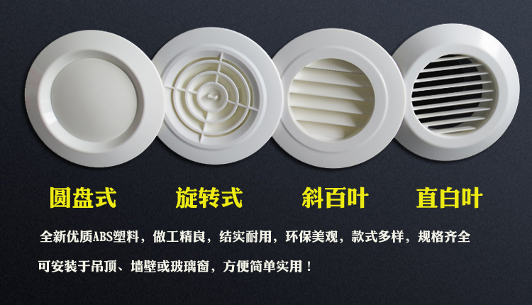 新风系统ABS新风口排风口中央空调出风口旋转圆形进送风口可调在类目 电子/电工, 智能家居系统, 电器控制系统, 室内新风系统中 - 来自Buy2taobao.com提供专业的淘宝代购服务