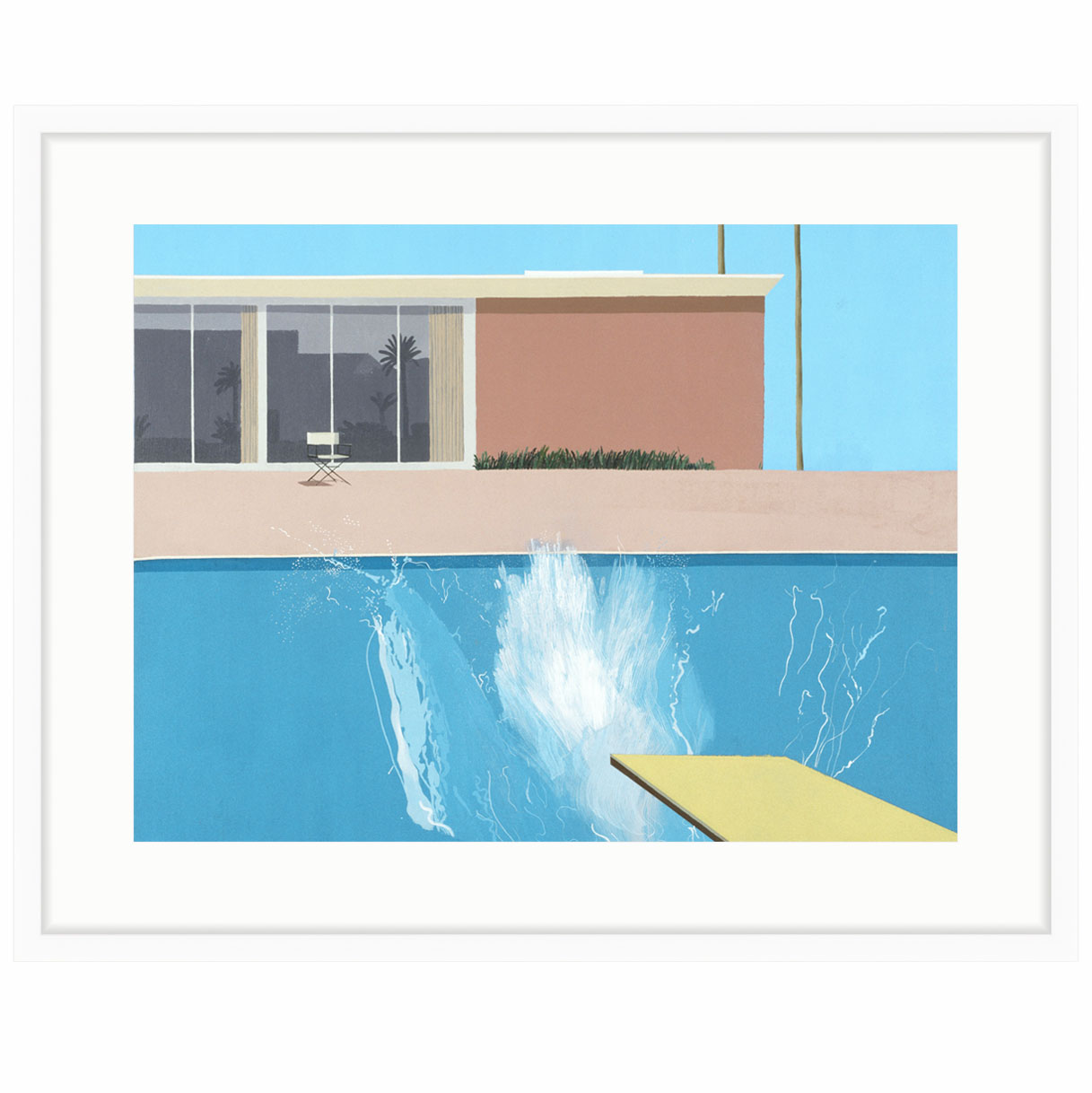WHYART David Hockney Decorative painting Modern minimalist a living room Entrance mural stairs Aisle Corridor Hanging picturein the Home accessories , Frame/Frames category - from Buy2taobao.com to provide professional Taobao agent buy service