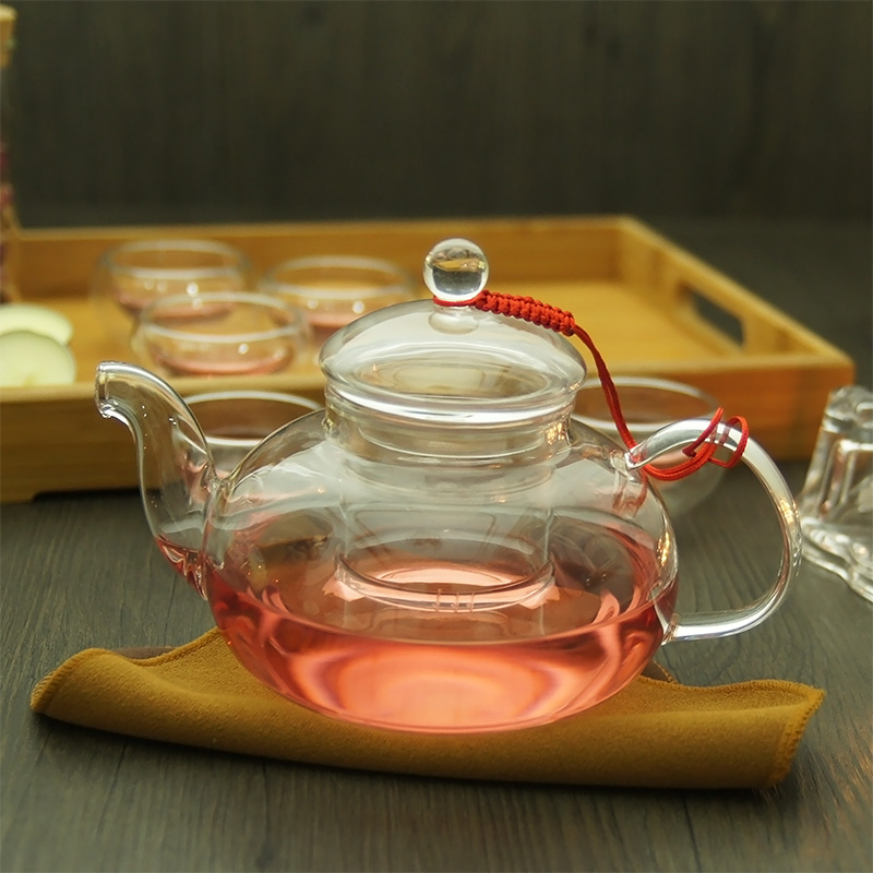 耐热玻璃茶壶过滤透明可加热煮茶泡茶壶茶具带盖玻璃壶水壶800ML|msdalam kategori pinggan mangkuk, set teh, teko - dari Buy2taobao.com untuk memberikan perkhidmatan ejen Taobao profesional membeli