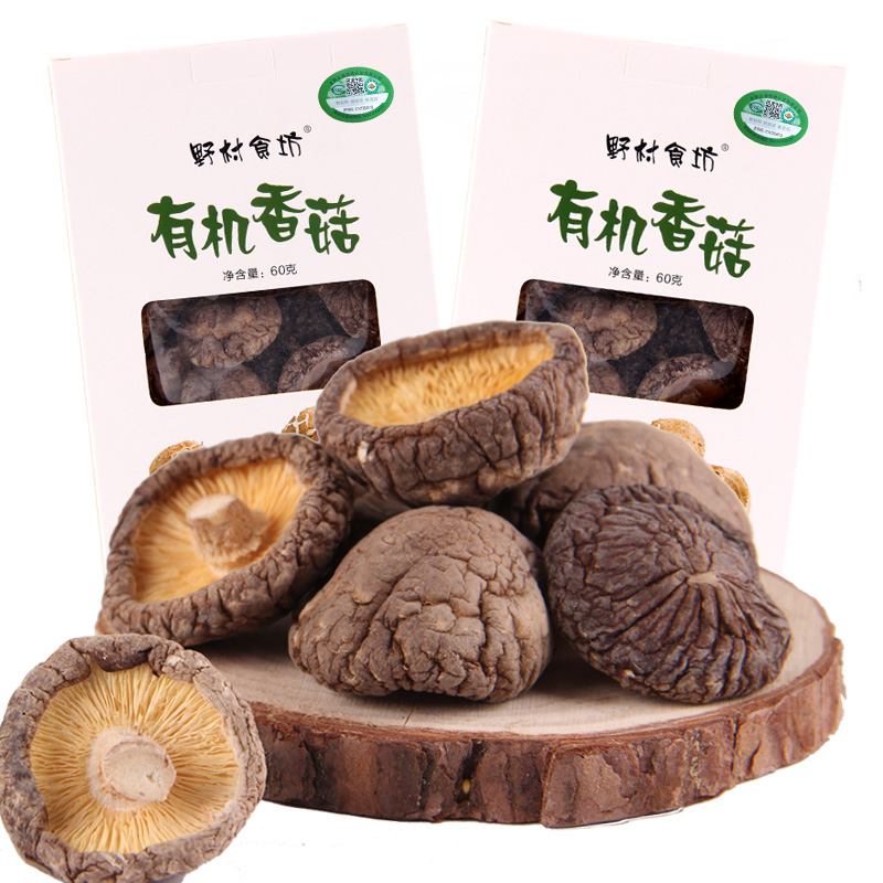 野村食坊 东北伊春有机香菇60g*2盒干货 东北特产包邮在类目 粮油米面/南北干货/调味品, 南北干货/肉类干货, 干货/土特产, 香菇类中 - 来自Buy2taobao.com提供专业的淘宝代购服务