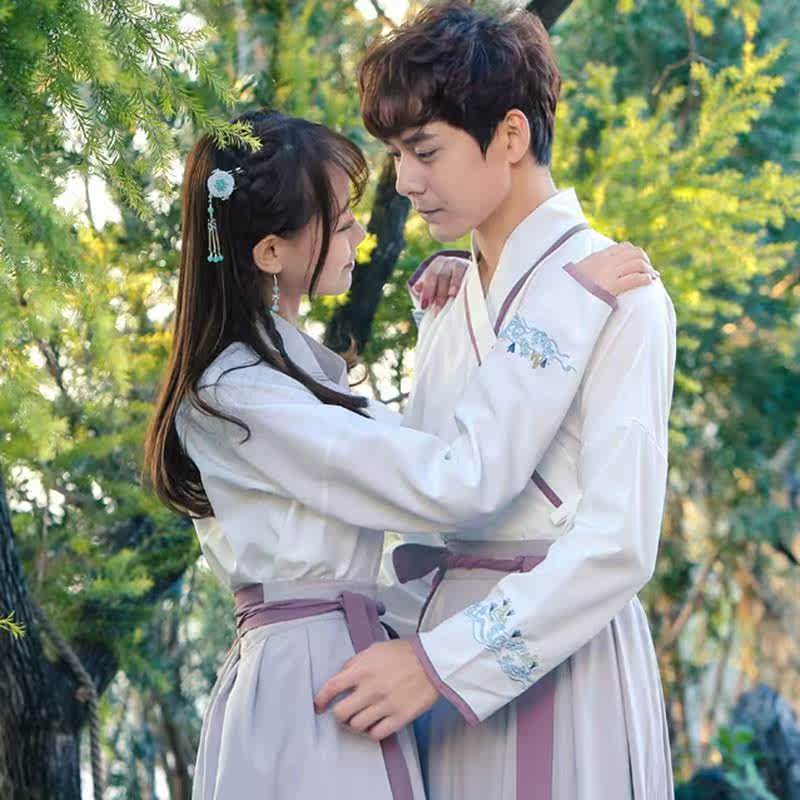 new pattern Hanfu Improvement Antiquity Class clothes student scholar Chinese style cp men and women lovers ancient costumein the Women's clothing/Boutique , Costume/National costume/Stage costumes , National costume/Costumes category - from Buy2taobao.com to provide professional Taobao agent buy service