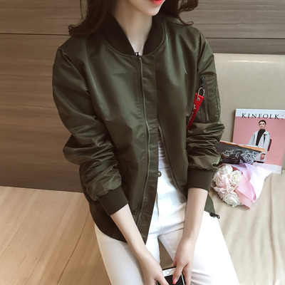 港风棒球服外套女短款春秋装2017新款潮韩版学生宽松bf休闲夹克