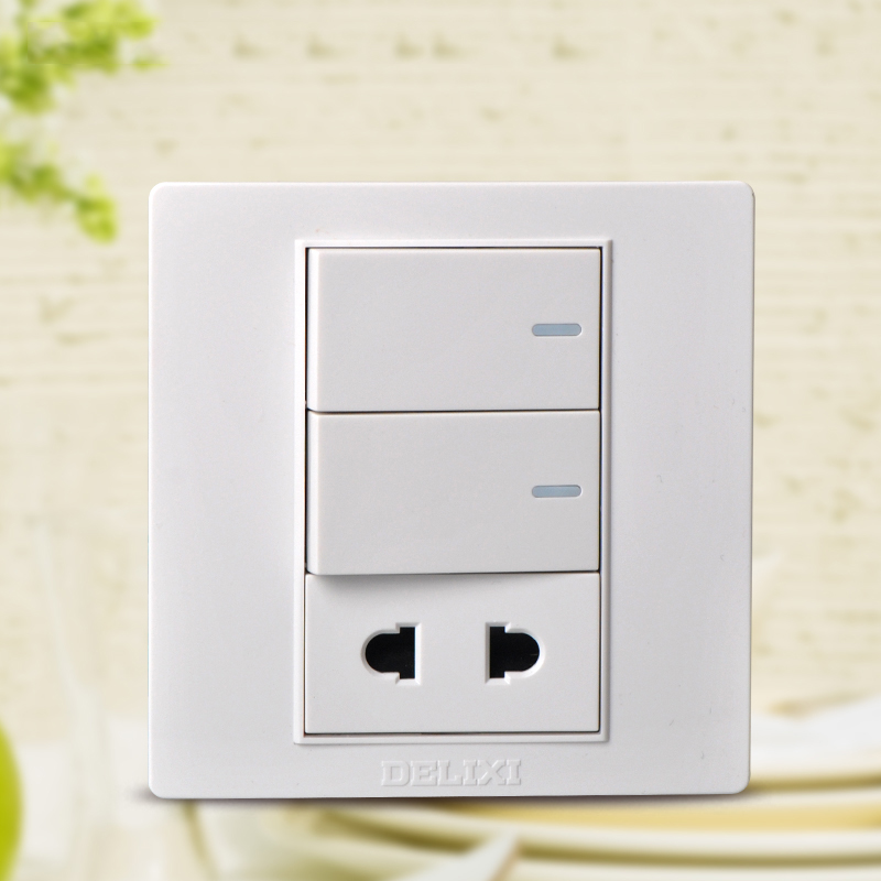 West Germany switch socket Wall panel 86 type Double control 2 openings and 2 holes for insertion Openin the Electronic/Electrician , Switch , Dual control switch category - from Buy2taobao.com to provide professional Taobao agent buy service