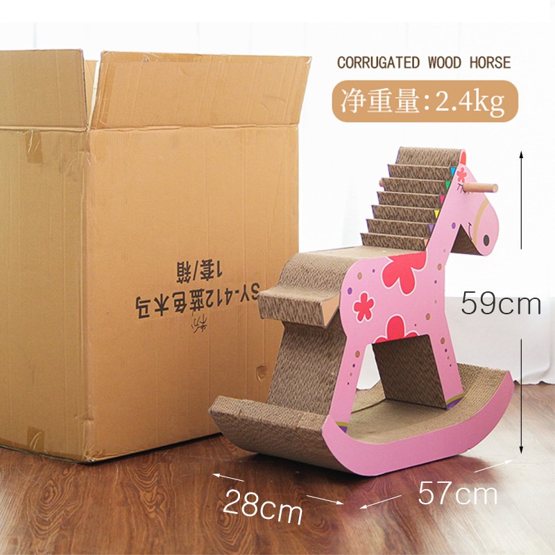 木马猫抓板 加硬耐磨磨爪器 特大号瓦楞纸小猫玩具 包邮大型在类目 宠物/宠物食品及用品, 猫/狗玩具, 猫抓板中 - 来自Buy2taobao.com提供专业的淘宝代购服务