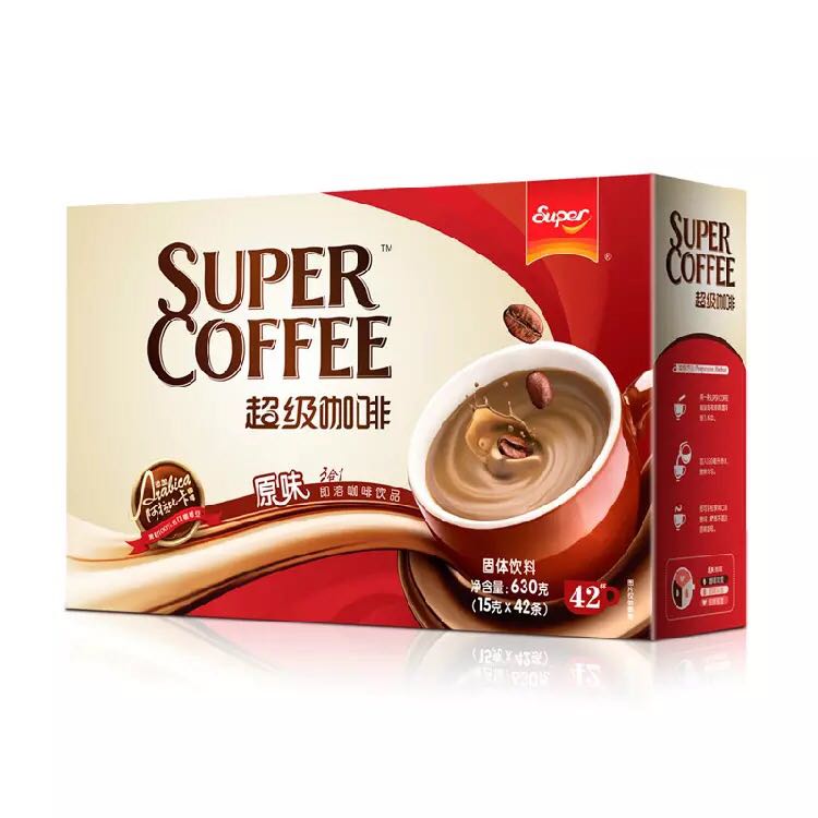 Super超级咖啡 原味3合1速溶咖啡 饮品 42条盒装 送杯子在类目 咖啡/麦片/冲饮, 速溶咖啡/咖啡豆/粉, 速溶咖啡中 - 来自Buy2taobao.com提供专业的淘宝代购服务