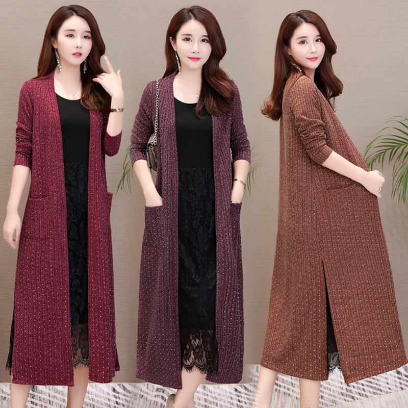Sweater coat women 2018 new pattern Shawl Outside the ride Easy Versatile Mid length version thickening knitting Cardigan Exorcismin the Women's clothing/Boutique , Sweaters category - from Buy2taobao.com to provide professional Taobao agent buy service