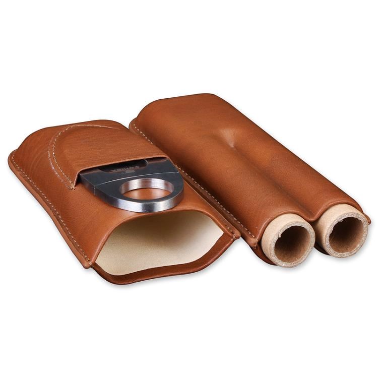 Cowskin cigar box portable Take it with you Cigar Cases Leather sheath 2 /3 Cigar Moisture Cigarette case scissorsin the ZIPPO/Swiss Army Knife/Glasses , Smoking , Cigarette case category - from Buy2taobao.com to provide professional Taobao agent buy service