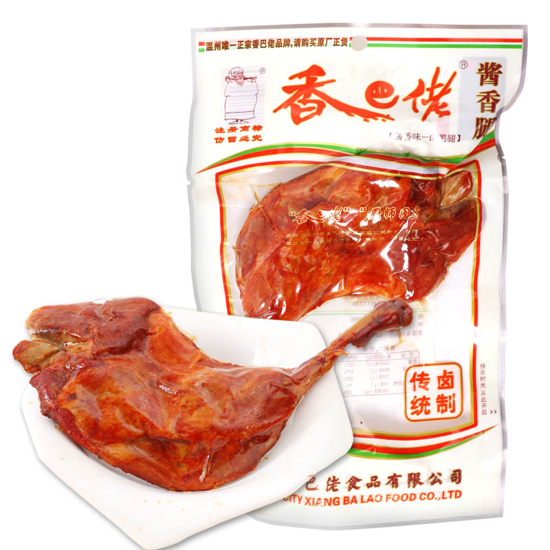 香巴佬酱香/酱辣鸭腿90g真空包装鸭肉熟食温州特产零食品|ruв категории закуски/орехи/специальность, вяленое мясо/свинину, говядину/мясное закуски, утиный закуски - от Buy2taobao.com для оказания профессиональной услуги покупки агента Taobao