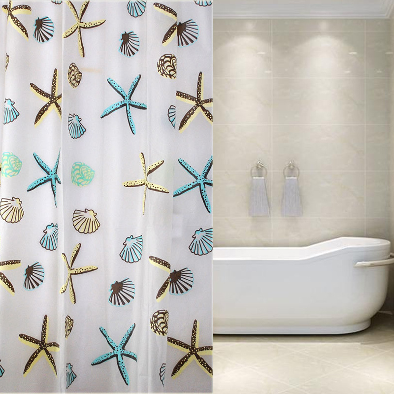 Best Sellers fashion Starfish waterproof Antifungal thickening peva Green shower curtain Shower Room TOILET Shower Curtains partitionin the Family/Personal Cleaning Tools , Sanitary appliances/Bathroom accessories , Shower Curtains  category - from Buy2taobao.com to provide professional Taobao agent buy service