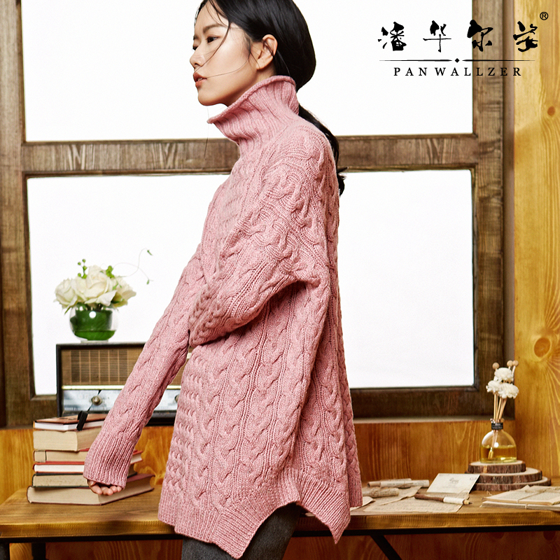 Original brand Waldorf manual weave Goat Fleece Easy Lazy High collar Show thin Advanced customizationin the Women's clothing/Boutique , Sweaters category - from Buy2taobao.com to provide professional Taobao agent buy service