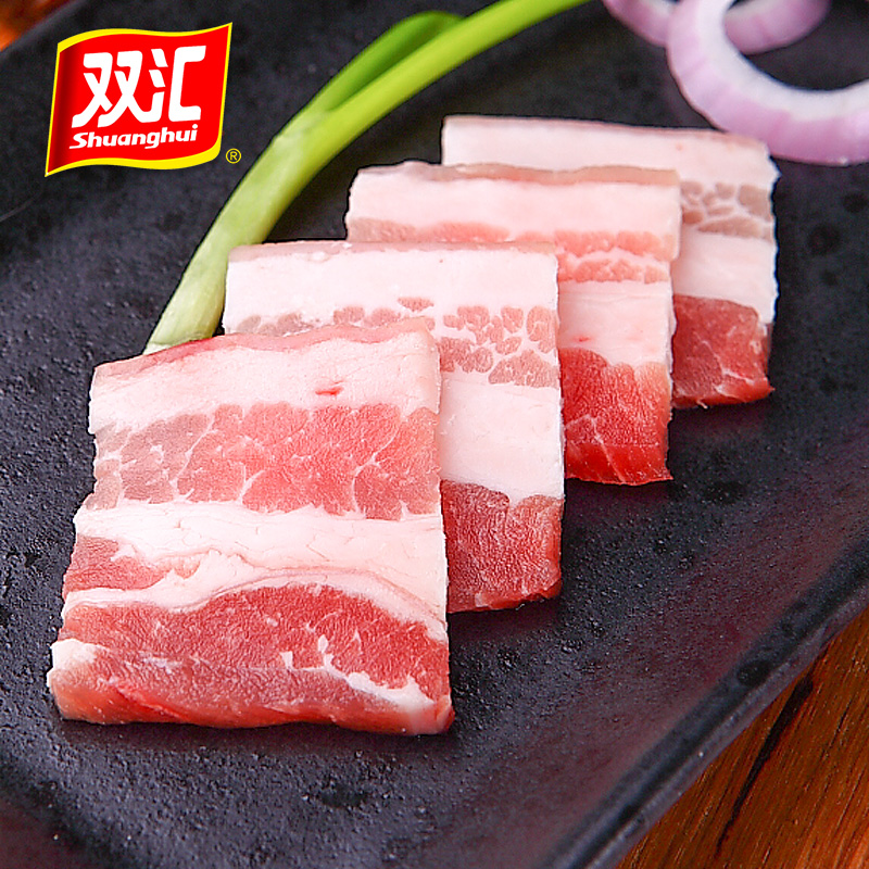 双汇生鲜猪肉五花肉冷冻新鲜五花肉片烤肉烧烤火锅食材500g*2包邮|ruв категории водной мясо/свежие фрукты и овощи/еда, сырое мясо/мясо, свинина, студентов свинины - от Buy2taobao.com для оказания профессиональной услуги покупки агента Taobao