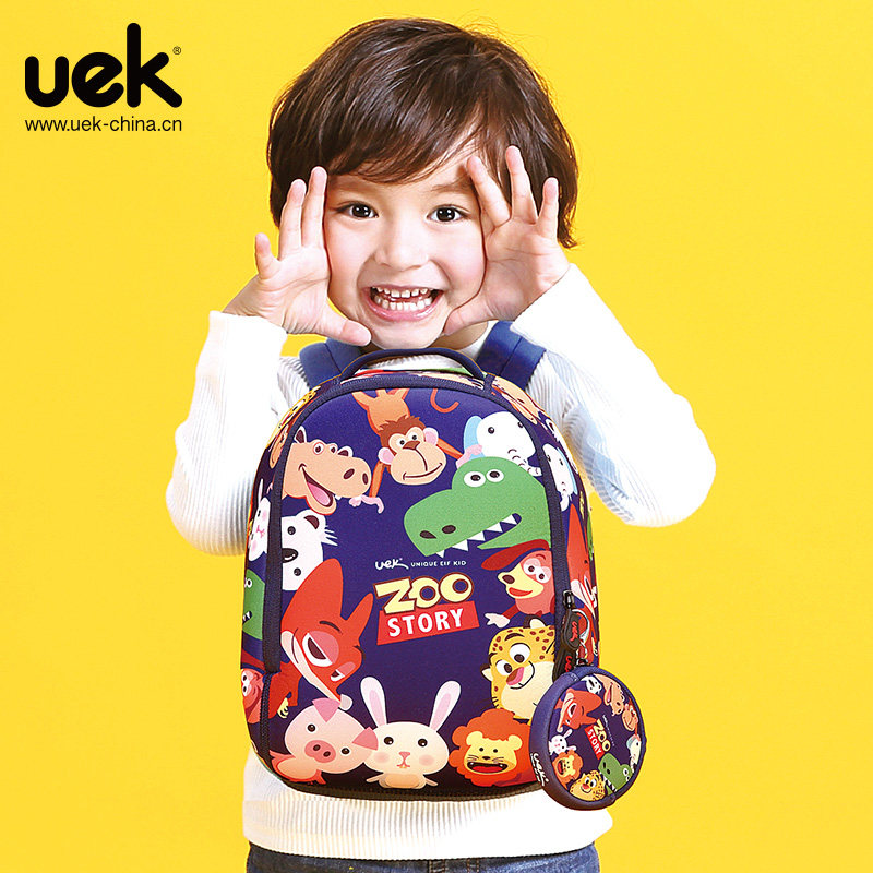 uek幼儿园儿童书包男女双肩背包学前中大班1-3-5-6岁宝宝小书包潮