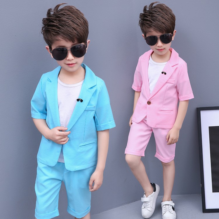男童西装套装三件套夏装2019新款中大儿童5韩版8洋气西服帅气12潮|ruв категории Мужская одежда, костюм - от Buy2taobao.com для оказания профессиональной услуги покупки агента Taobao