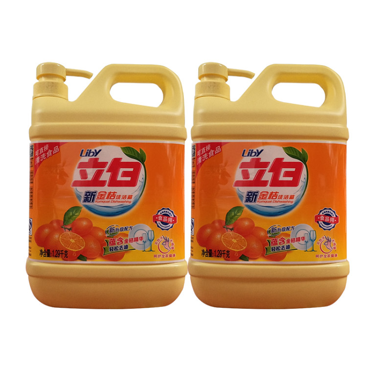 正品立白新金桔洗洁精1.29kg*2瓶洗碗大桶家庭装餐具包邮促销|msdalam kategori Care pembersih/tuala wanita/kertas/Aromatherapy, Keluarga lebih bersih persekitaran, Detergent - dari Buy2taobao.com untuk memberikan perkhidmatan ejen Taobao profesional membeli