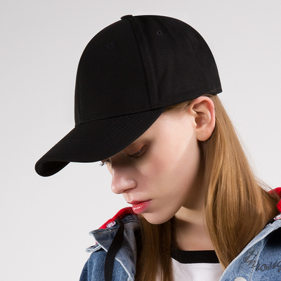 帽子男潮夏季棒球帽英伦休闲韩版潮鸭舌帽女百搭黑色嘻哈帽太阳帽