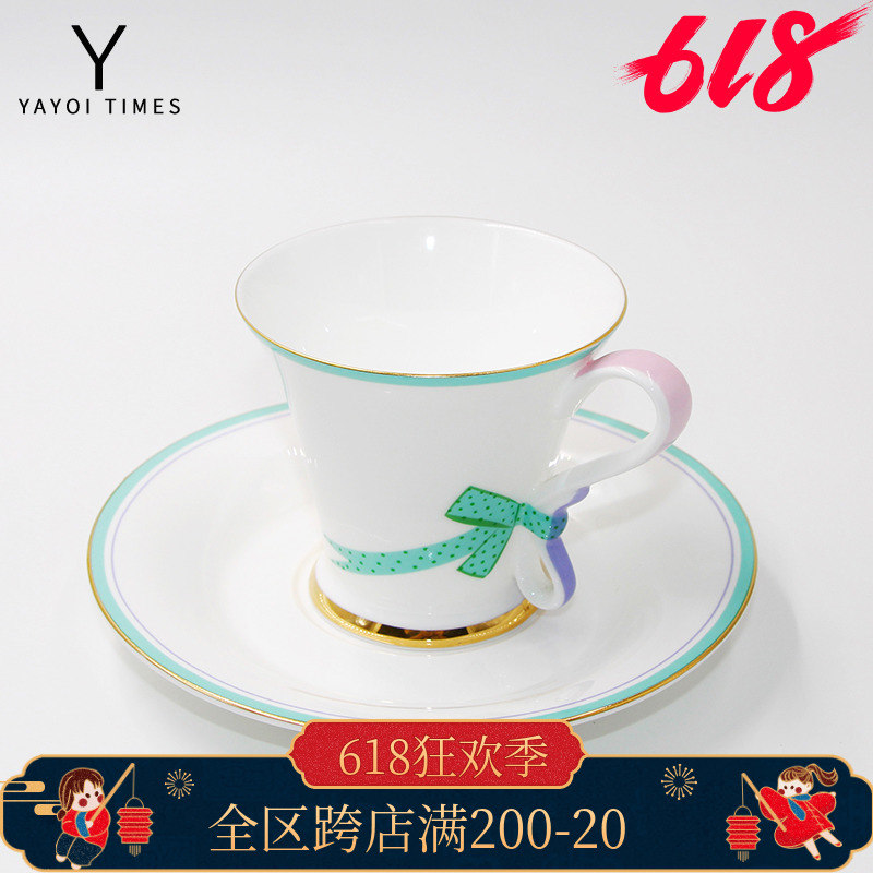 弥生时代蝴蝶丝带陶瓷咖啡杯碟套装家用简约下午茶花茶茶杯子|ruв категории посуда, кофе, кофе - от Buy2taobao.com для оказания профессиональной услуги покупки агента Taobao