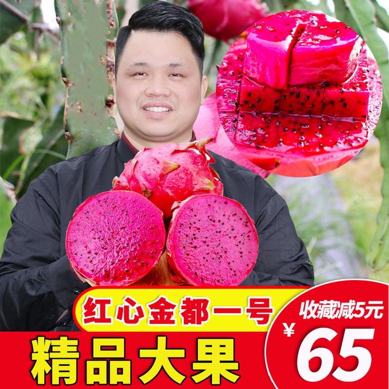 海南金都一号红心火龙果大果5斤 新鲜红绣球水果红肉京都蜜宝包邮在类目 水产肉类/新鲜蔬果/熟食, 新鲜水果, 火龙果中 - 来自Buy2taobao.com提供专业的淘宝代购服务
