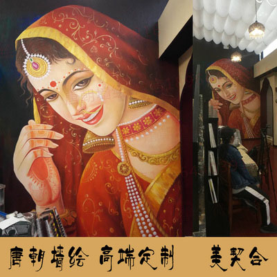 Public places Door picture Dancing school Internet Bar Gym Hand-painted wall Hip hop personality muralin the Decoration main material , Wallpaper , Custom mural category - from Buy2taobao.com to provide professional Taobao agent buy service