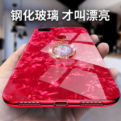 仙女网红oppor15手机壳女款r15梦境版oppor11s全包r11plus玻璃潮r11st个性套r11splus可爱新款超薄防摔挂绳女