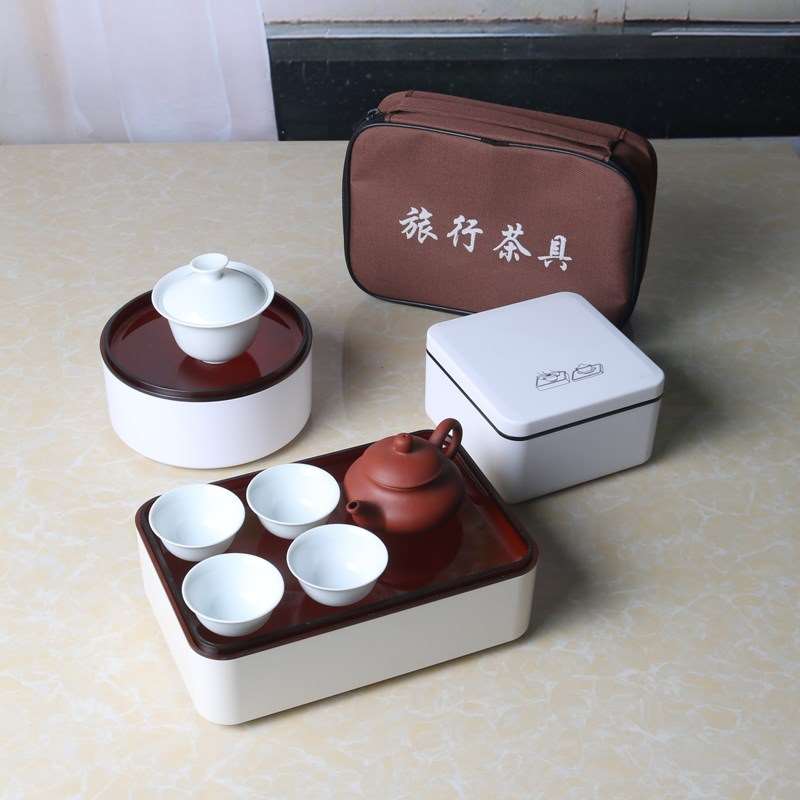 迷你便携 旅行茶具 套装 功夫 定制车载户外茶具旅游纯白盖碗茶壶在类目 餐饮具, 茶具, 整套茶具中 - 来自Buy2taobao.com提供专业的淘宝代购服务