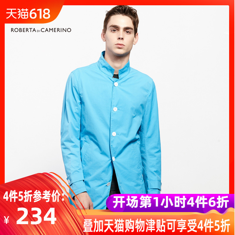 Roberta roberta di camerino men's wear fashion Windbreaker Mid length version Single breasted Windbreak coatin the Men's clothing, Windbreaker category - from Buy2taobao.com to provide professional Taobao agent buy service