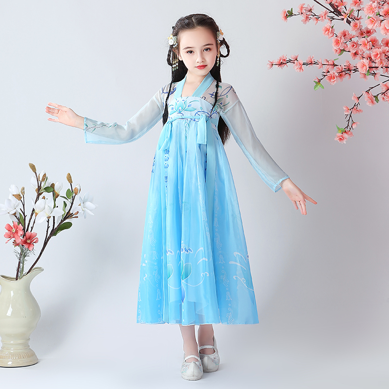女童汉服中国风唐装超仙儿童古装风襦裙小女孩洋气宝宝连衣裙夏季在类目 童装/婴儿装/亲子装, 儿童旗袍/唐装/民族服装, 唐装中 - 来自Buy2taobao.com提供专业的淘宝代购服务