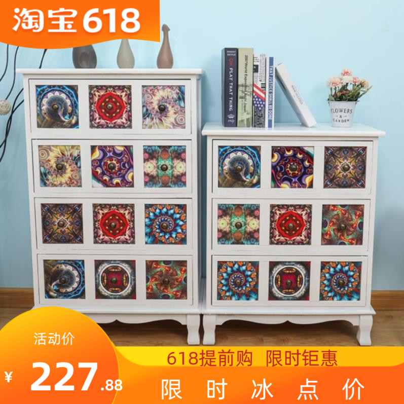 落地斗橱餐边柜高低做旧泰式中式单门田园餐厅飘窗柜单个备餐柜窄在类目 住宅家具, 柜类, 床头柜中 - 来自Buy2taobao.com提供专业的淘宝代购服务