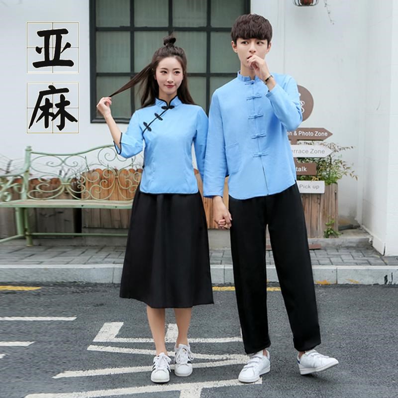 五四服裝學生漢服女夏裝中國風改良套裝古裝學院風女童青年在類目 女裝/女士精品, 唐裝/民族服裝/舞臺服裝, 民族服裝/舞臺裝中 - 來自Buy2taobao.com提供專業的淘寶代購服務