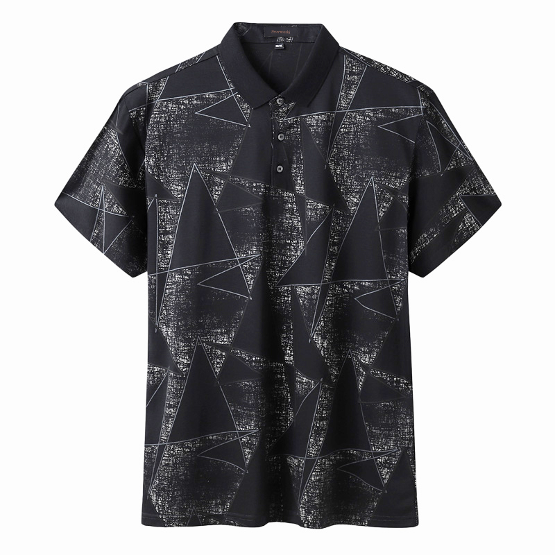 Short sleeved jacket leisure time half sleeve The fat Lapel T-shirt polo Easy Fat Add fertilizer enlarge Summer printingin the Men's clothing, T-shirt category - from Buy2taobao.com to provide professional Taobao agent buy service