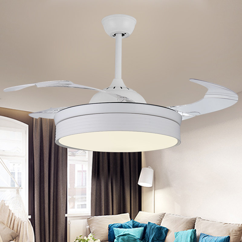 Bluetooth sound invisible Fan light LED Restaurant Fan Light modern Simplicity Living room lights music Ceiling fan lampin the Electrical life , Ceiling fan category - from Buy2taobao.com to provide professional Taobao agent buy service