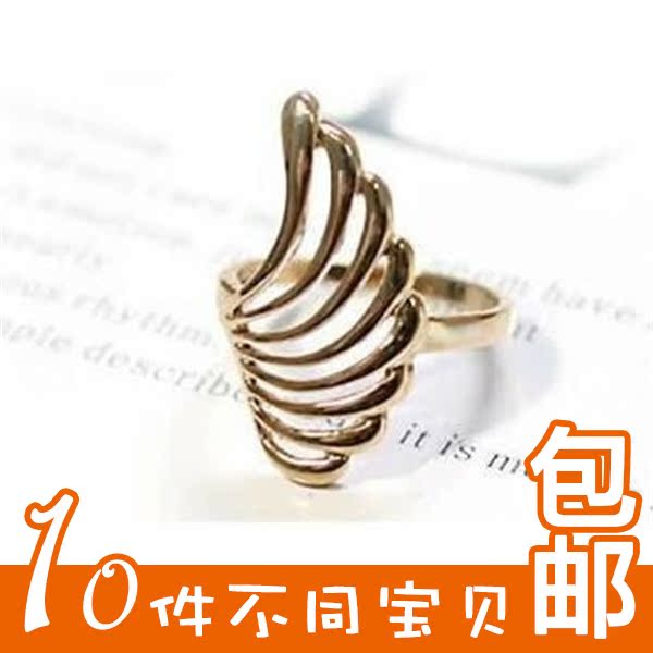 【十件包邮】复古铜色时尚镂空树叶片戒指,羽毛翅膀尾戒指环在类目 饰品/流行首饰/时尚饰品新, 戒指/指环中 - 来自Buy2taobao.com提供专业的淘宝代购服务
