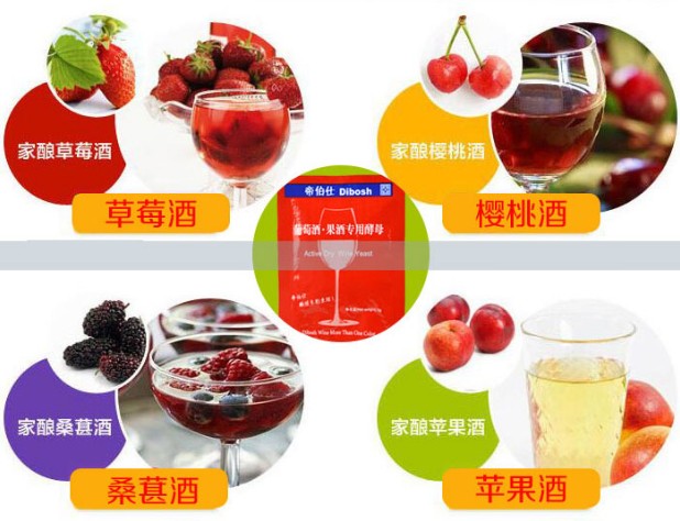 Brewed Wine Yeast fruit Yeast Bayberry Blueberry Mulberry Cherry Wine Apple Peachin the Tableware , Flagon/Wineglass/Wine , Filtered wine category - from Buy2taobao.com to provide professional Taobao agent buy service