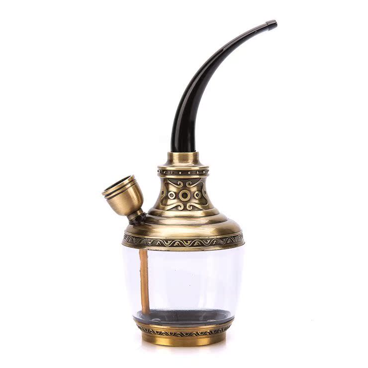 Cheap Dual use Hookah full set Filtered water pipe Retro Hookahs Metal Pot roast originality giftin the ZIPPO/Swiss Army Knife/Glasses , Smoking , Pipe category - from Buy2taobao.com to provide professional Taobao agent buy service