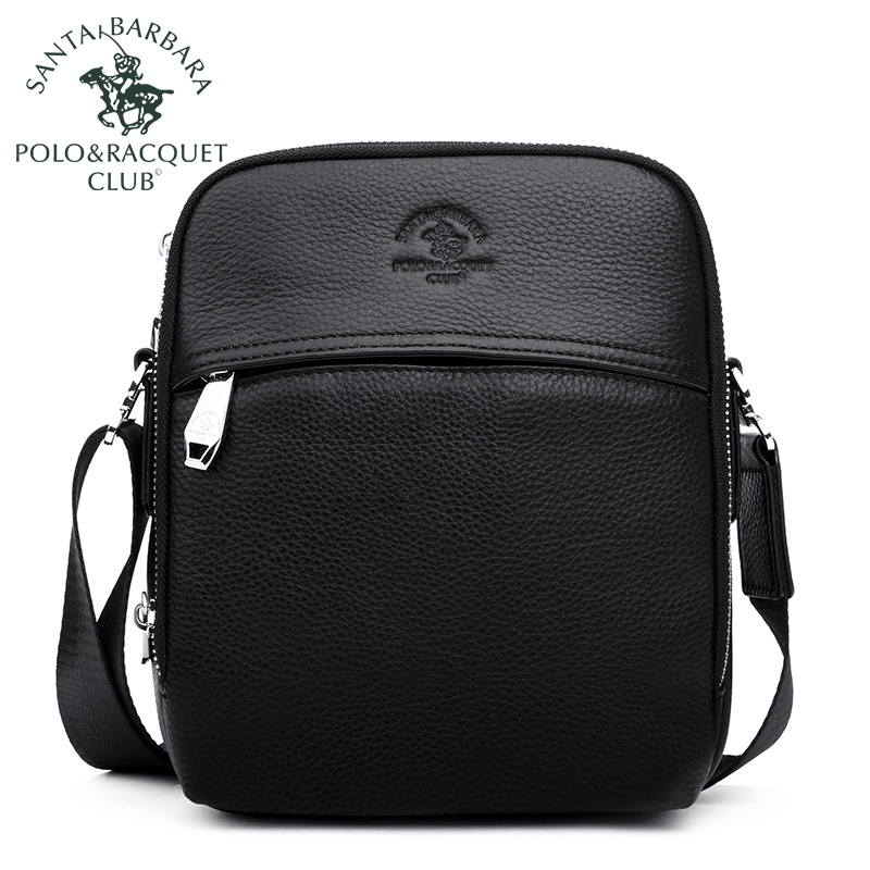 SANTA BARBARA POLO & RACQUET CLUB POLO man a leather bag business affairs One shoulder Inclined shoulder bag Briefcase genuine leather cowhide Men's bag Top layer leatherin the Leather/Lady bags/Men's bag, Men's bags category - from Buy2taobao.com to provide professional Taobao agent buy service