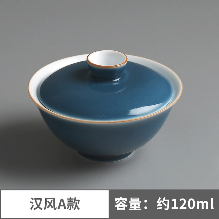 手绘盖碗茶杯 景德镇脂白三才盖碗陶瓷敬茶碗 功夫茶具泡茶碗包邮|msdalam kategori pinggan mangkuk, set teh, mangkuk sup - dari Buy2taobao.com untuk memberikan perkhidmatan ejen Taobao profesional membeli