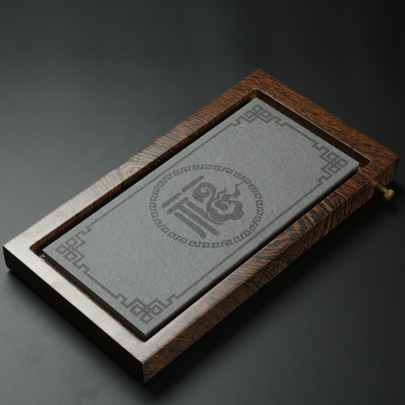 drainage Tea Service Black stone tea tray tea set Chahai solid wood Saucer Mini household trumpet Storagein the Tableware , Tea set , Tea tray category - from Buy2taobao.com to provide professional Taobao agent buy service