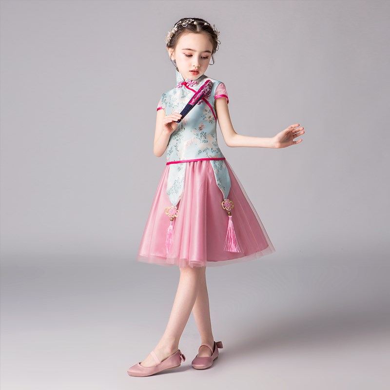 Song Xiaorui Same item girl cheongsam Chinese style children full dress Piano costume Guzheng Western style Dress Daughterin the Children/Baby/Family fitted , Children's Robes/Costume/National costume , Cheongsam category - from Buy2taobao.com to provide professional Taobao agent buy service