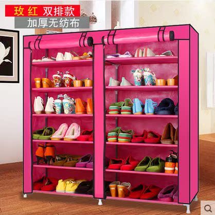 oxford Shoe cabinet zipper Fabric art shoe rack capacity Double row Shoe cabinet reinforce Foyer Storage Shoe cabinetin the Residential furniture , Cabinet , Shoebox category - from Buy2taobao.com to provide professional Taobao agent buy service