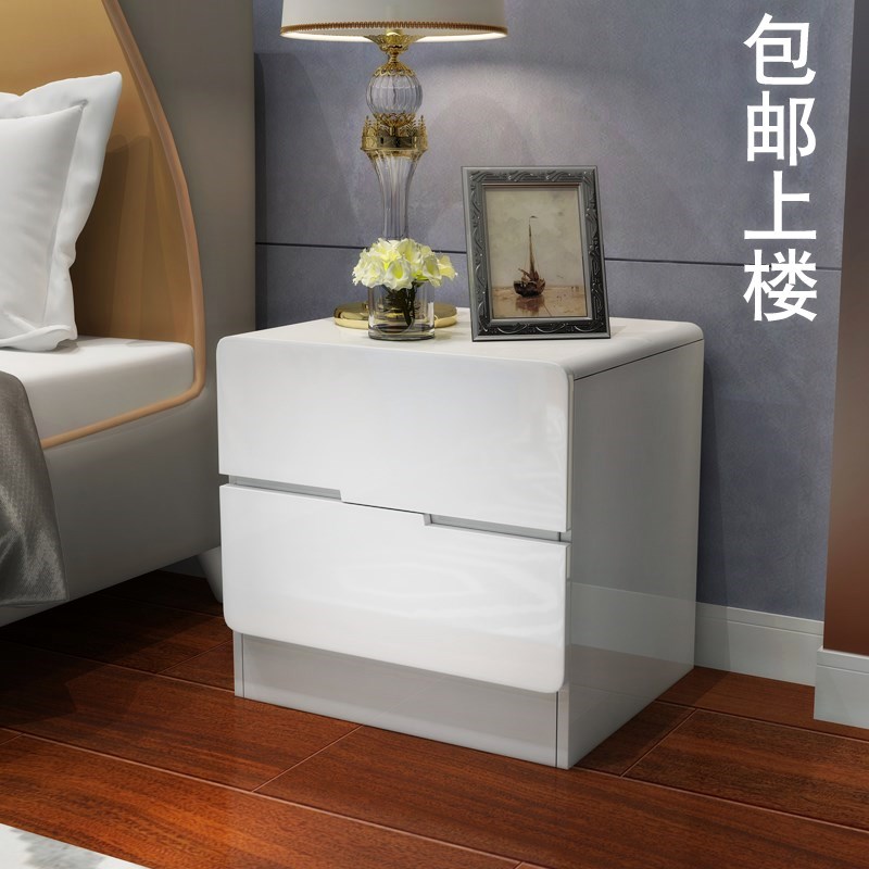床边桌烤漆收纳柜 简约现代 储物柜床边小柜子简易白色卧室床头柜|msdalam kategori perabot kediaman, kabinet, Meja sisi katil - dari Buy2taobao.com untuk memberikan perkhidmatan ejen Taobao profesional membeli