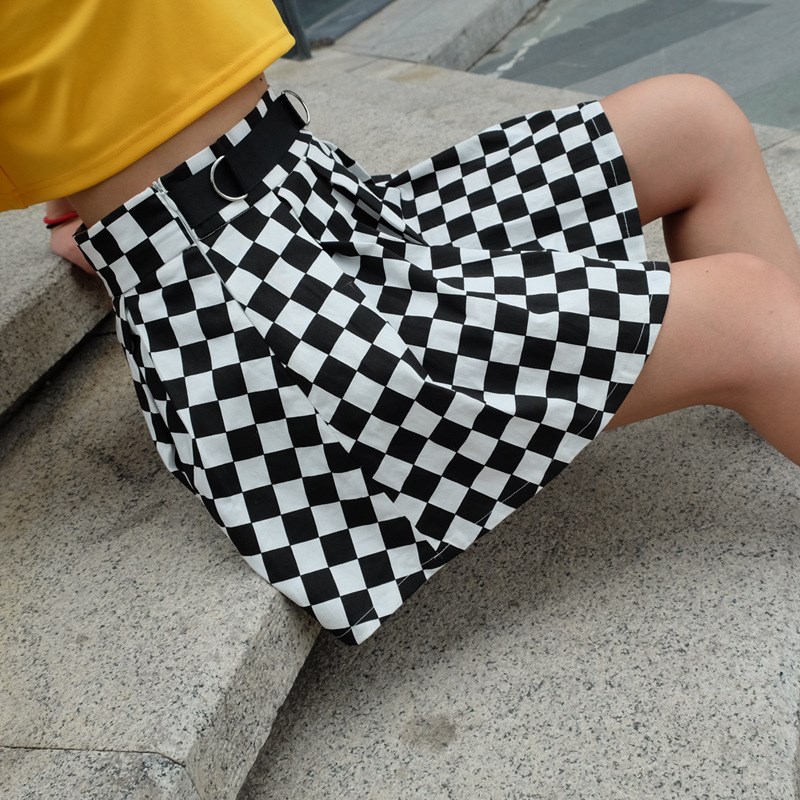 Hot summer dress bust female skirt pleated gridin the Women's clothing/Boutique , Skirts category - from Buy2taobao.com to provide professional Taobao agent buy service