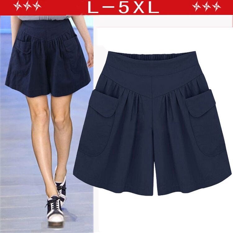 enlarge Add fertilizer mom shorts middle age Easy Large MM200 Wide leg pants Culotte Aunt Pantsin the Women's clothing/Boutique , Pants , Casual pants category - from Buy2taobao.com to provide professional Taobao agent buy service